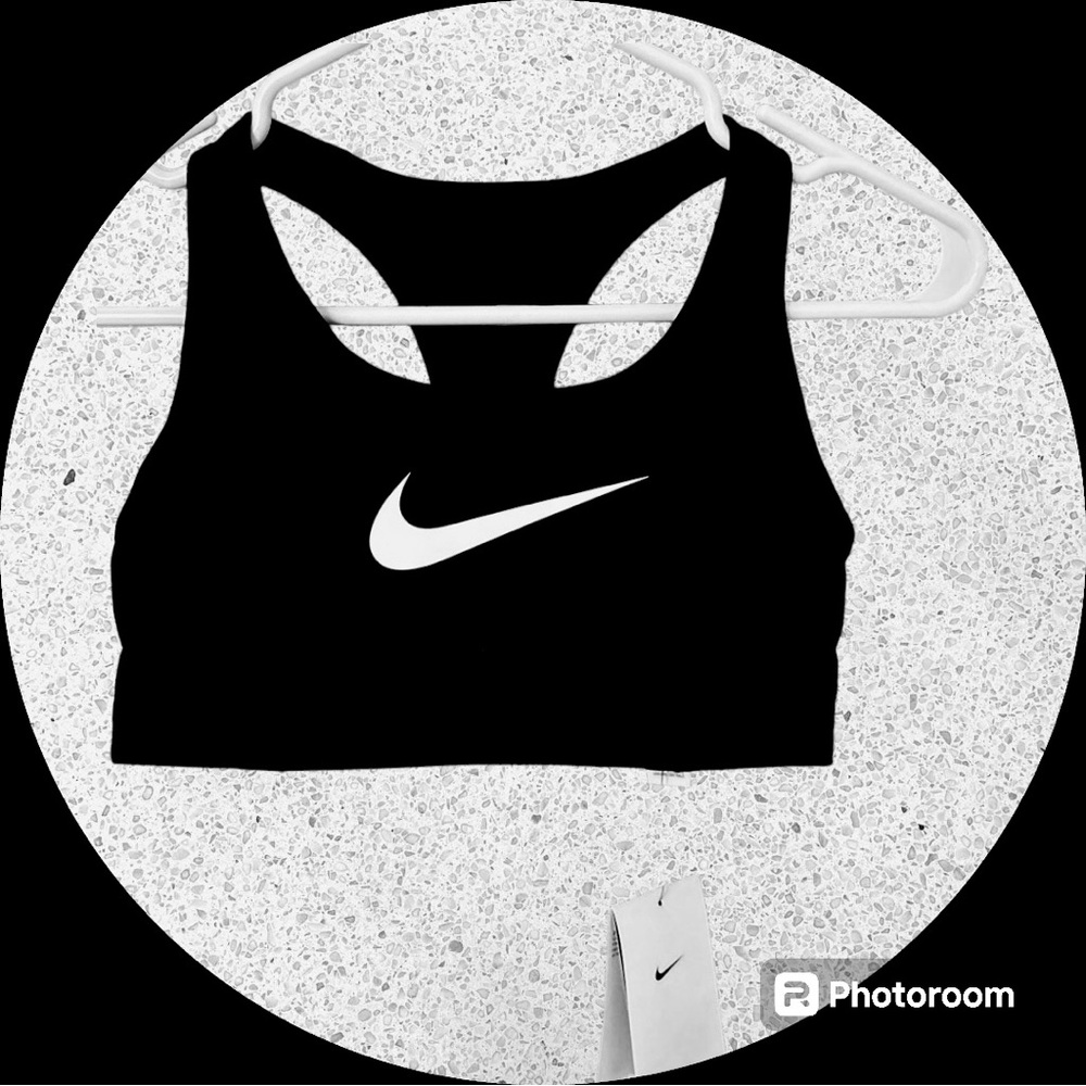 🆕 Nike Womens Victory Shape Black/White High Support Sports Bra ~ COPY ~ 1 LEFT - Picture 5 of 16
